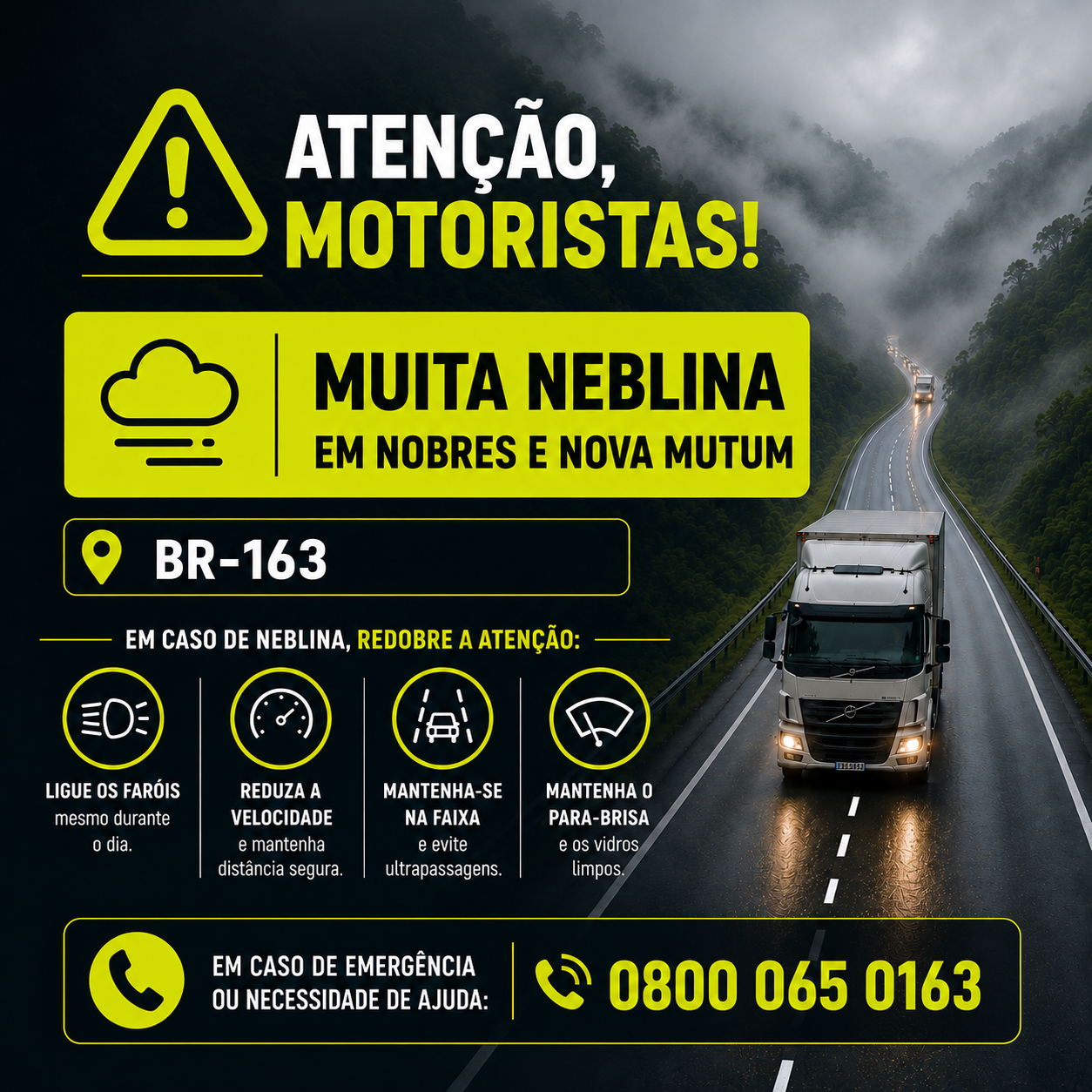 Atenção Motoristas
